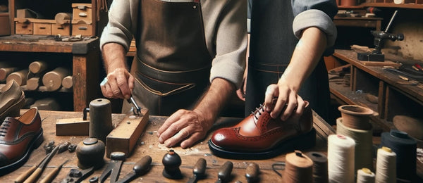 bespoke shoemaker and his son
