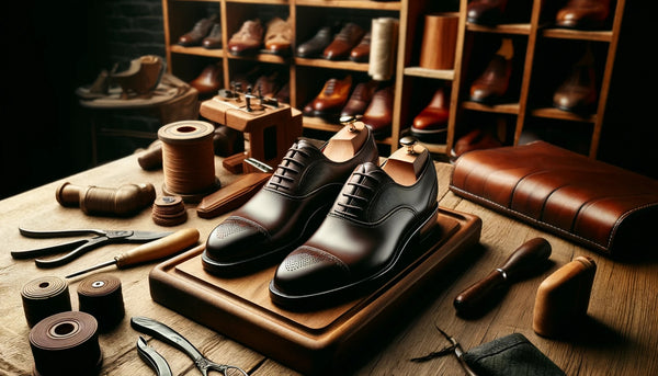 brown bespoke shoes
