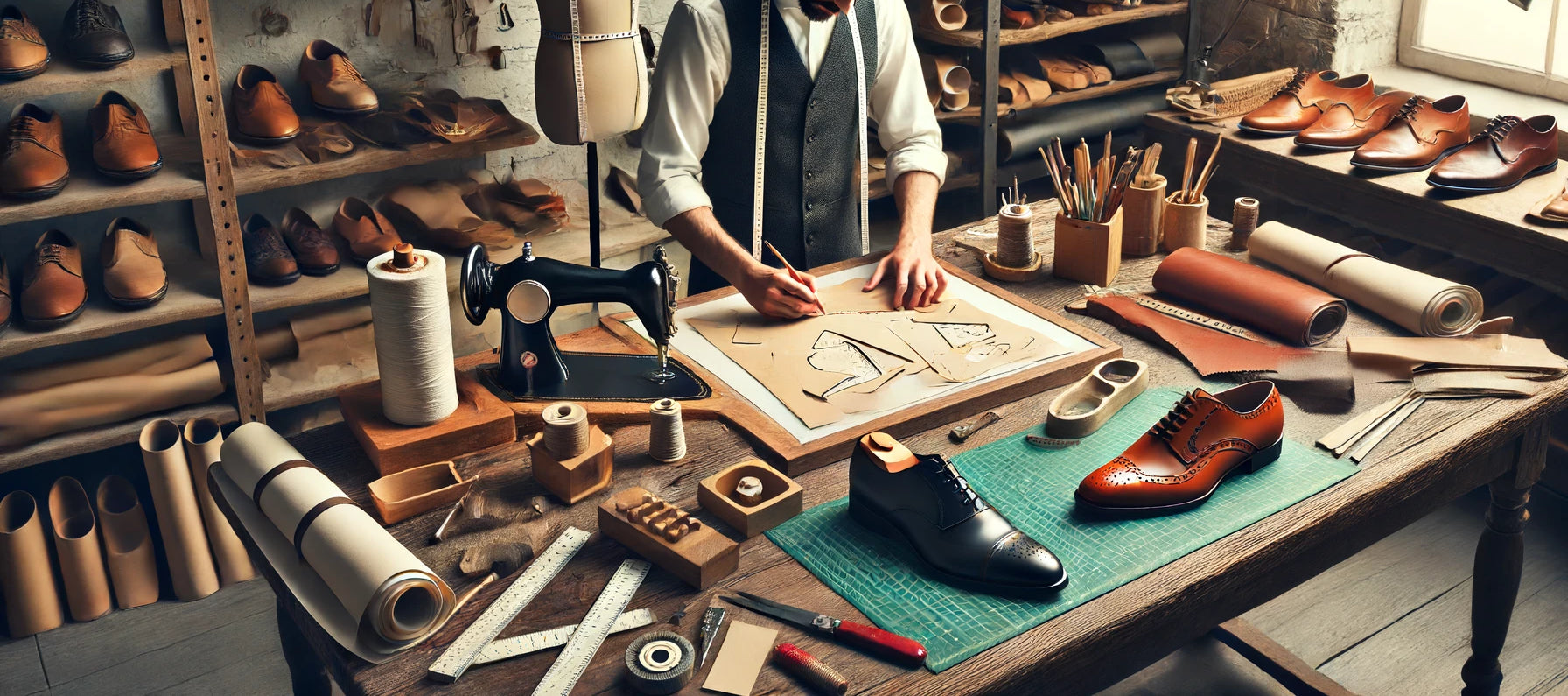 The pattern making process in bespoke shoemaking