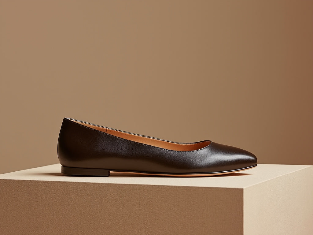 GIULIA • Custom Fitted Bespoke Ballet Flats • BROWN