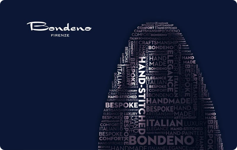 The Bespoke Gift Card - Bondeno® Bespoke Custom Fitted Shoes with At Home Fittings