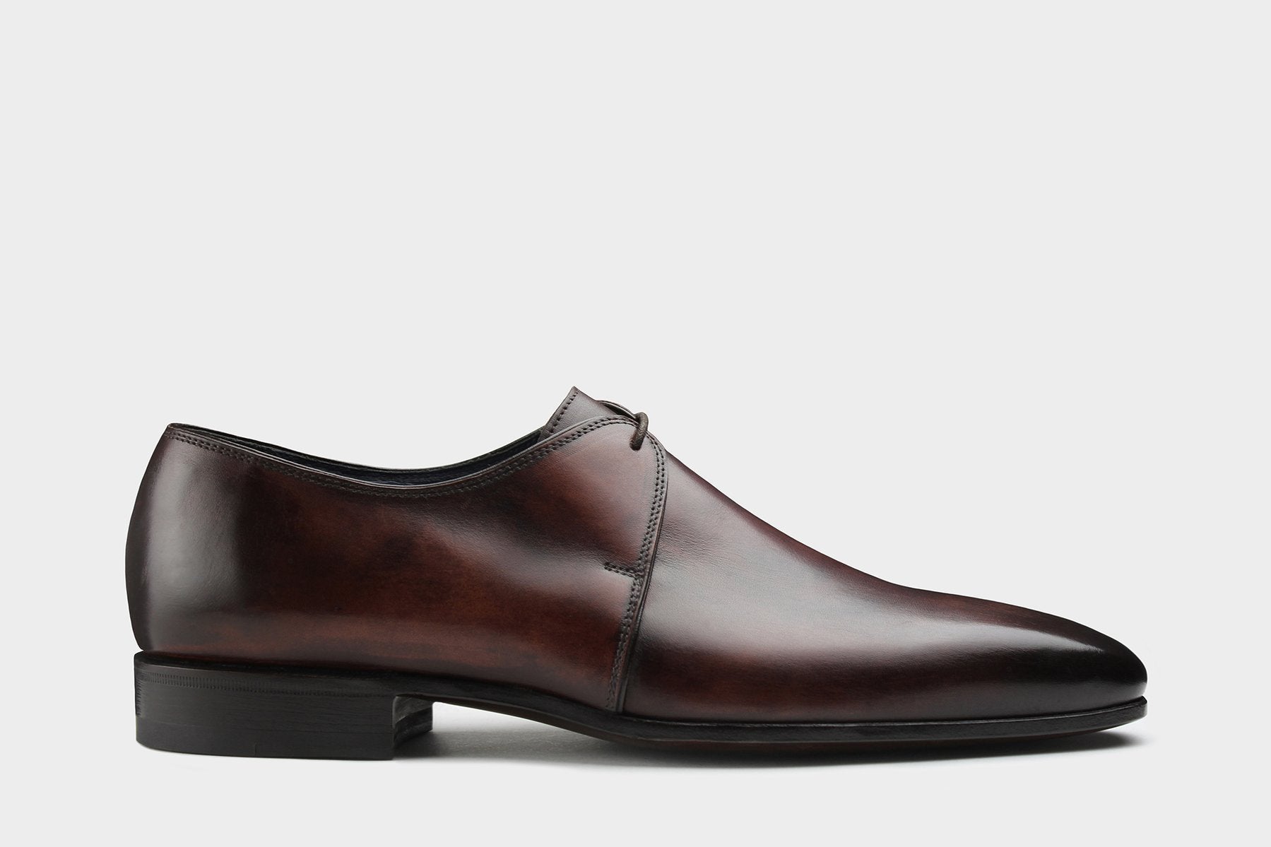 Lucius Oxblood Single Eyelet Derby Italian Bespoke Shoes